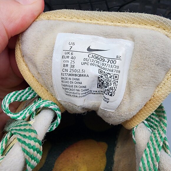 Nike Air Max 1 CJ0609-700 Lemonade Size 7 Women’s Shoes Used Rare 2020 - Picture 12 of 12